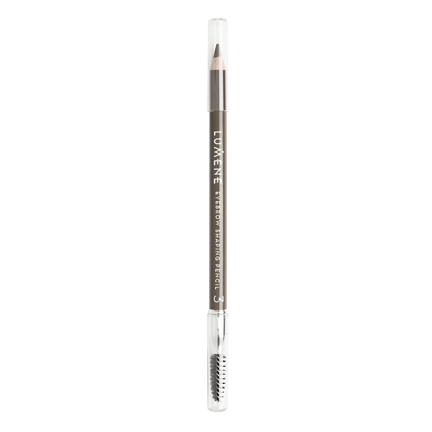 Изображение товара LUMENE Карандаш для бровей с щеточкой Eyebrow Shaping Pencil, 3 Ash Brown