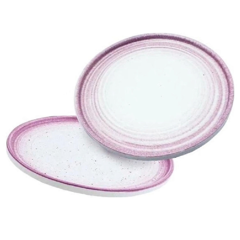 Изображение товара HOMIUM Набор тарелок Melody, 2 шт, D23см, керамический, Сиреневый