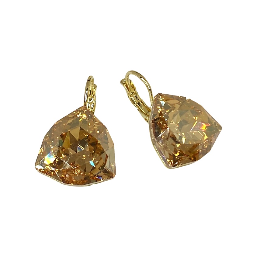 Изображение товара AMANTE CRYSTAL Серьги Dafna 18mm golden shadow, Золотой