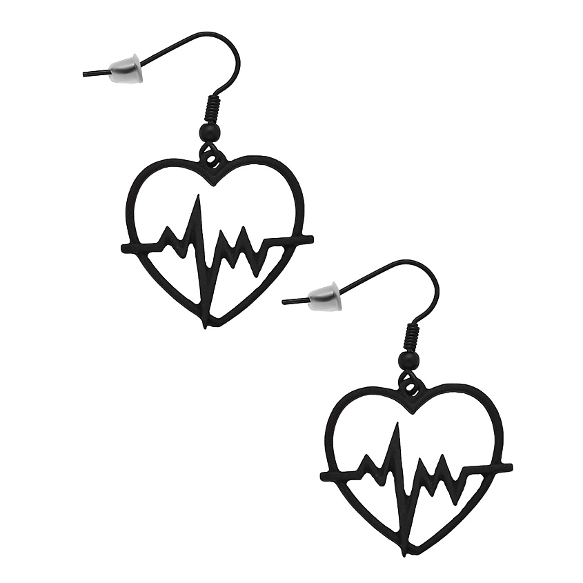 Изображение товара NOTHING BUT LOVE Серьги "Адреналин", Черный