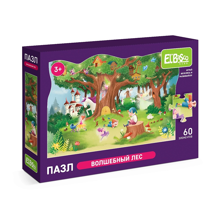 Изображение товара EL'BASCO Пазл Волшебный лес 60 элементов, 1 шт