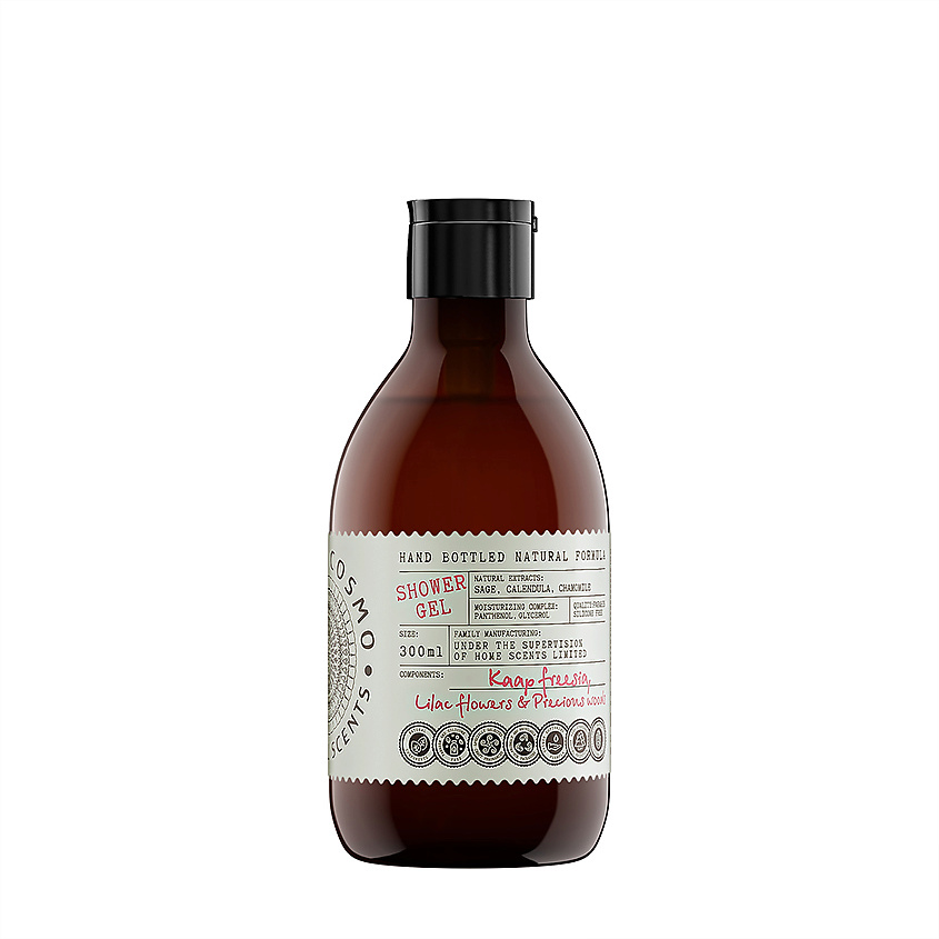 Изображение товара ETERIA COSMO Гель для душа Фрезия сирень и драгоценное дерево, 300 мл