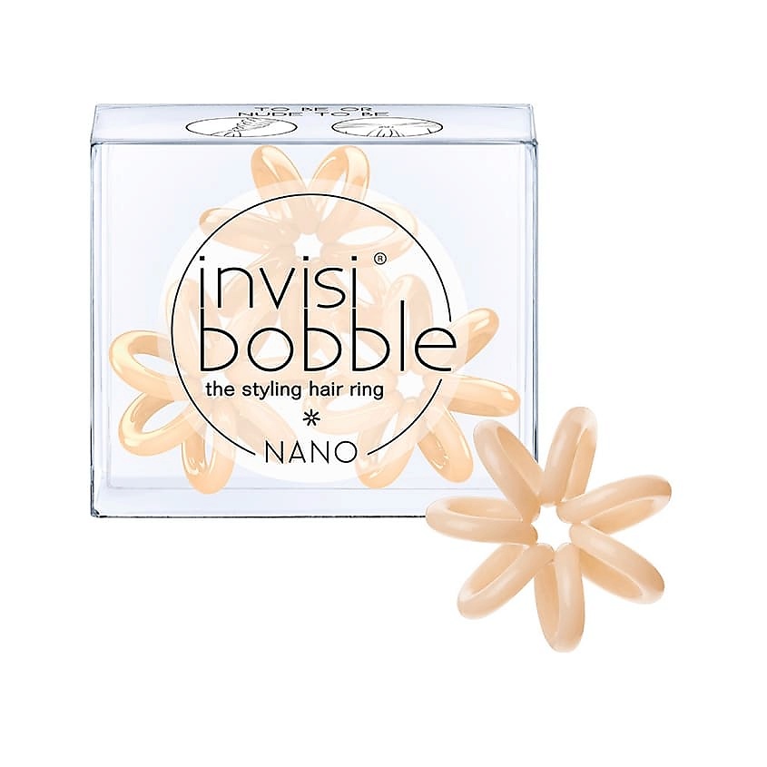 Изображение товара INVISIBOBBLE Nano To Be or Nude To Be - Резинка для волос, 3 шт