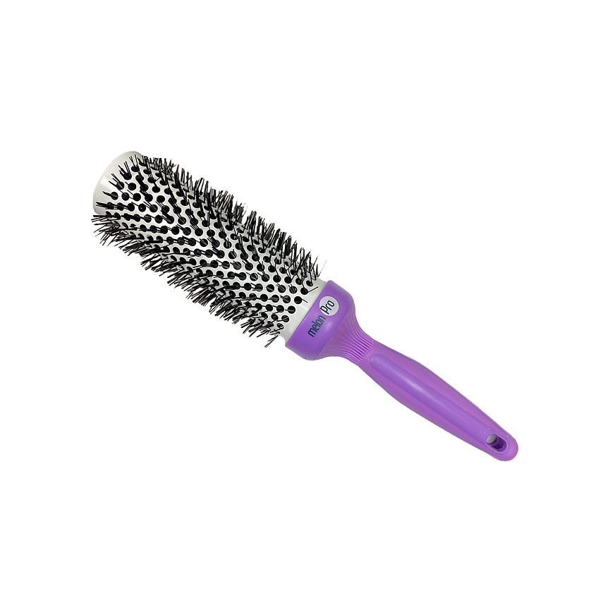 Изображение товара МелонПро Брашинг ионно-керамический длинный 43 мм фиолетовый профессиональный для укладки волос