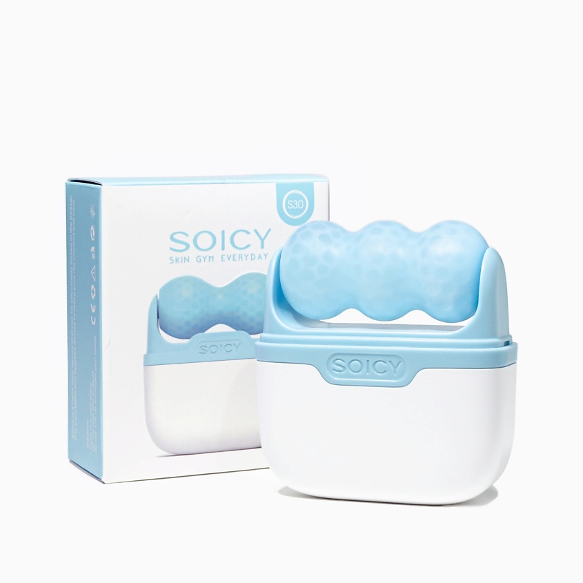 Изображение товара MEZONICA Массажер для лица роликовый Soicy 30, Голубой