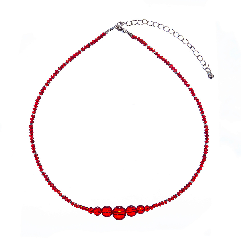 Изображение товара LANZEROTTI Колье Lanzerotti, Crespino, с кристаллами и стеклянными бусинами, Красный