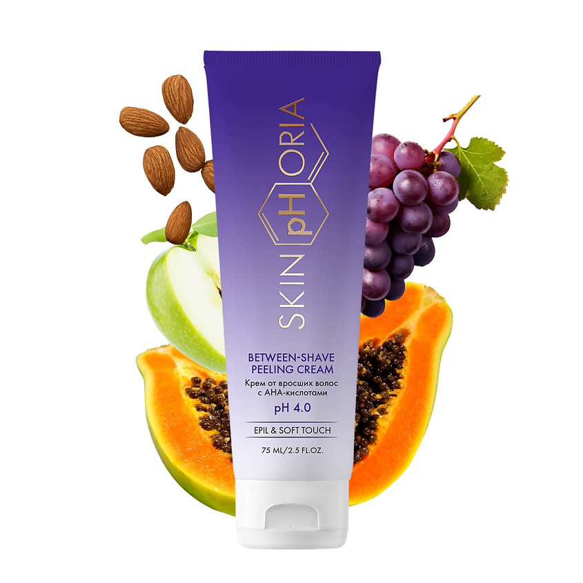 Изображение товара SKINPHORIA Крем от вросших волос с АНА-кислотами Between-shave Peeling Cream, 75 мл