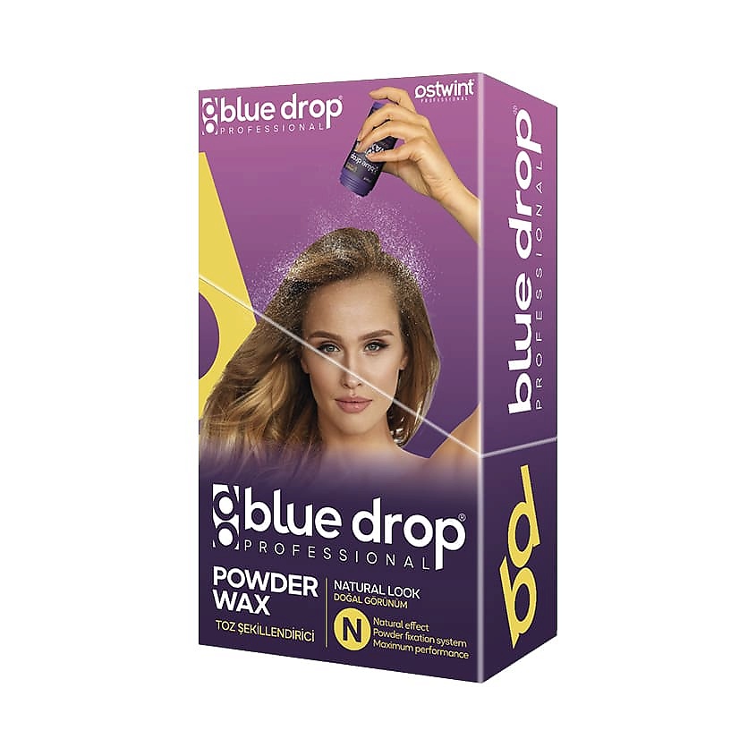 Изображение товара OSTWINT PROFESSIONAL Пудра для укладки волос Natural Look Blue Drop Powder Wax, 15 мл