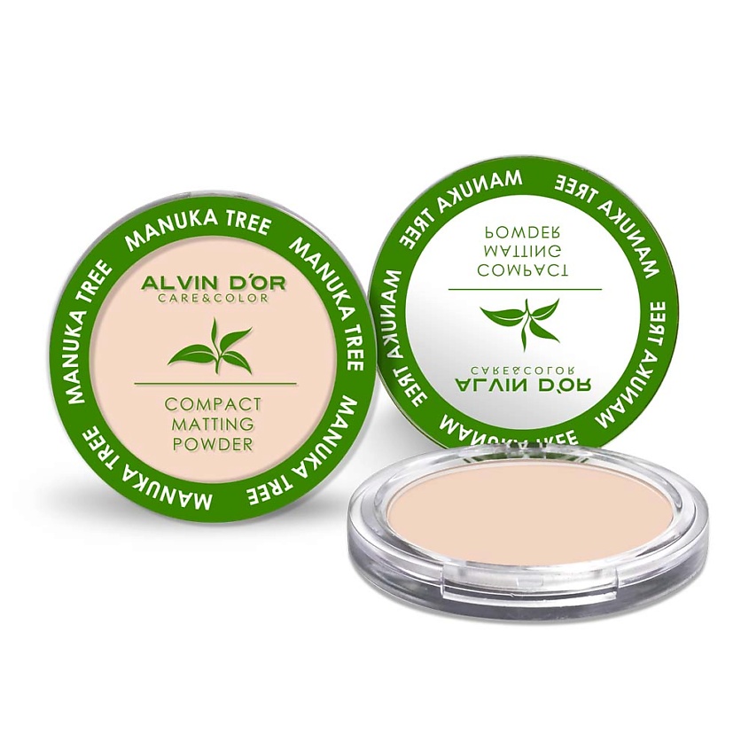 Изображение товара ALVIN D’OR Пудра компактная Manuka Tree, 01 Pink beige