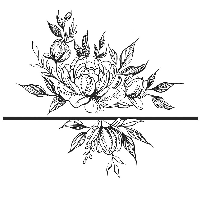 Изображение товара PRINT FACTORY Переводная Временная Татуировка Браслет с Пионом, Переводная Временная Женская Татуировка "Пионы". Этот цветок символизирует семейное счастье, удачу, процветание и богатство. ●Размер: 12х16