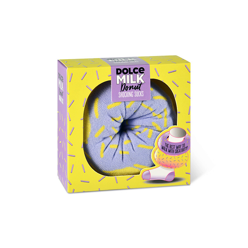 Изображение товара Женские носки DOLCE MILK Violet Donut фиолетовые размер 36-39