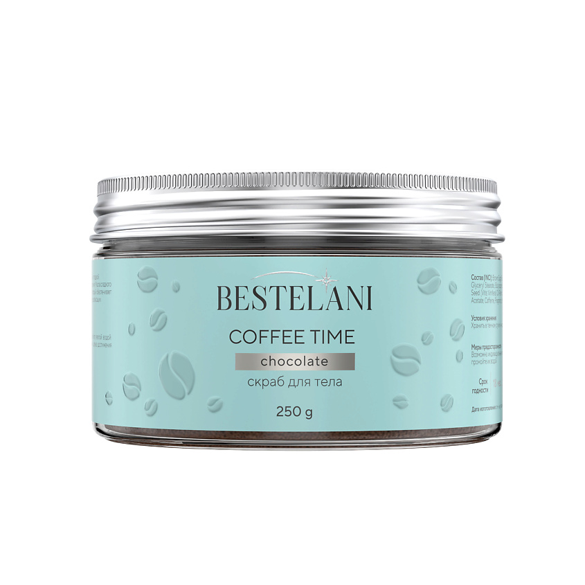 Изображение товара BESTELANI Скраб для тела, сахарный Coffee time увлажняющий с маслами, 1 шт.