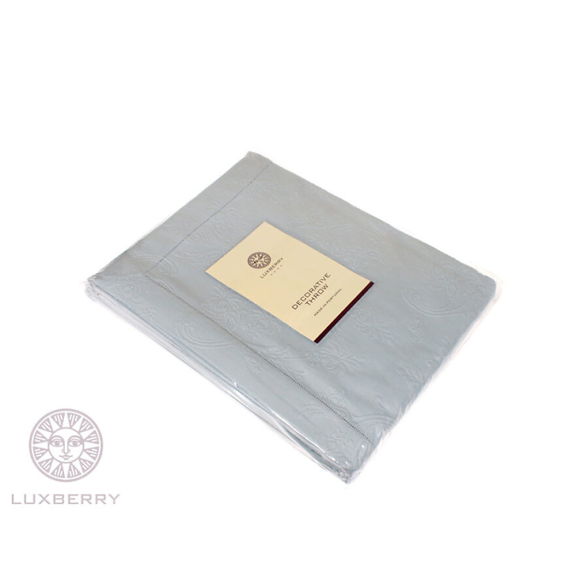 Изображение товара LUXBERRY Наволочка с мережкой COUNTRY, 47 х 47 см, Цвет: голубой