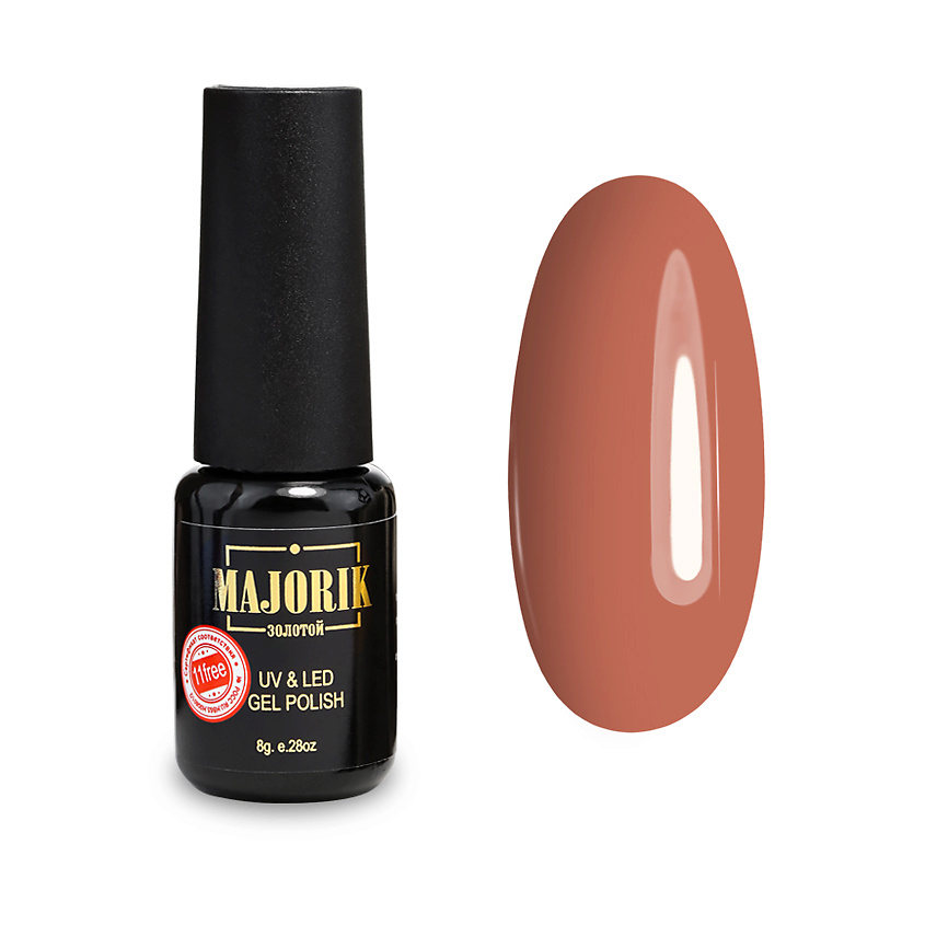 Изображение товара Majorik Гель-лак Coler №80 Коричневый 7.5мл глянцевое и матовое покрытие