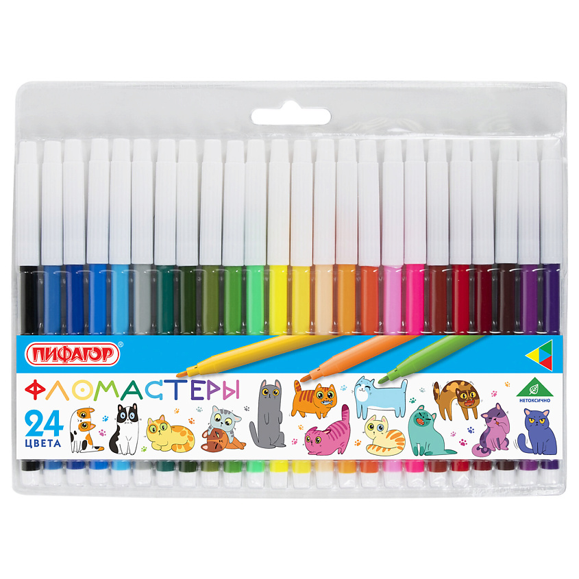 Изображение товара ПИФАГОР Фломастеры "Веселые Питомцы", 1 шт.