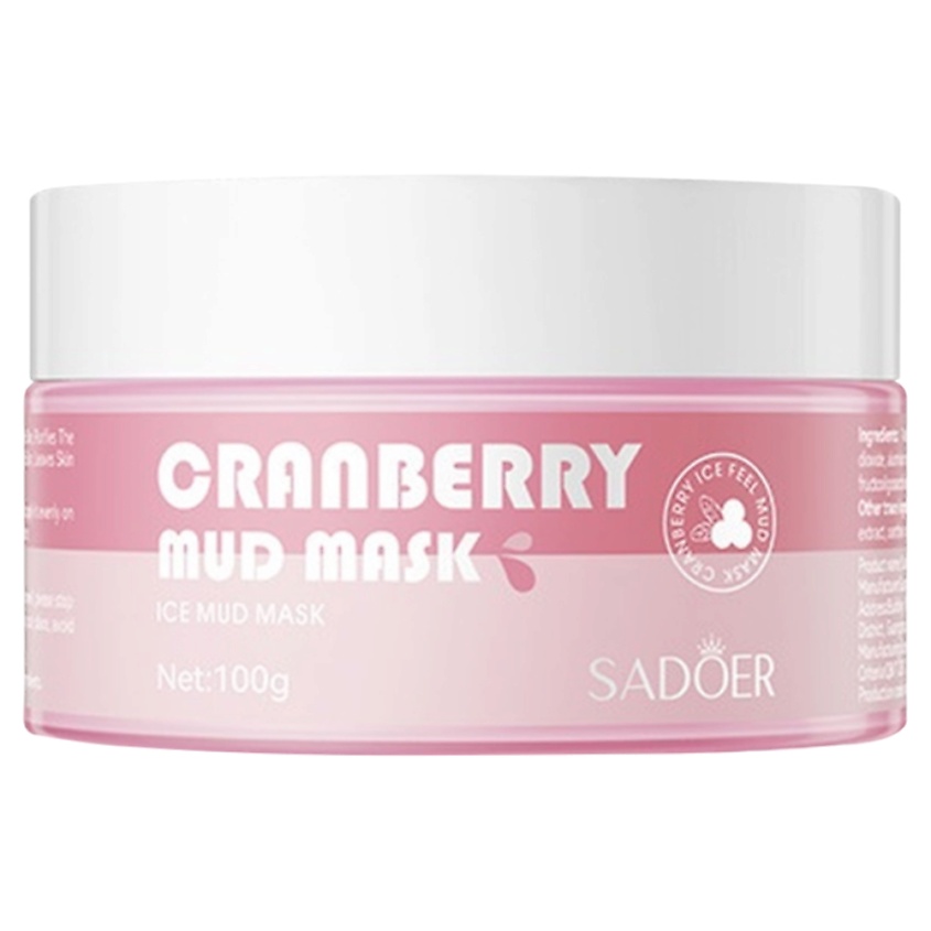 Изображение товара Маска для лица очищающая глиняная с клюквой 100 гр SADOER