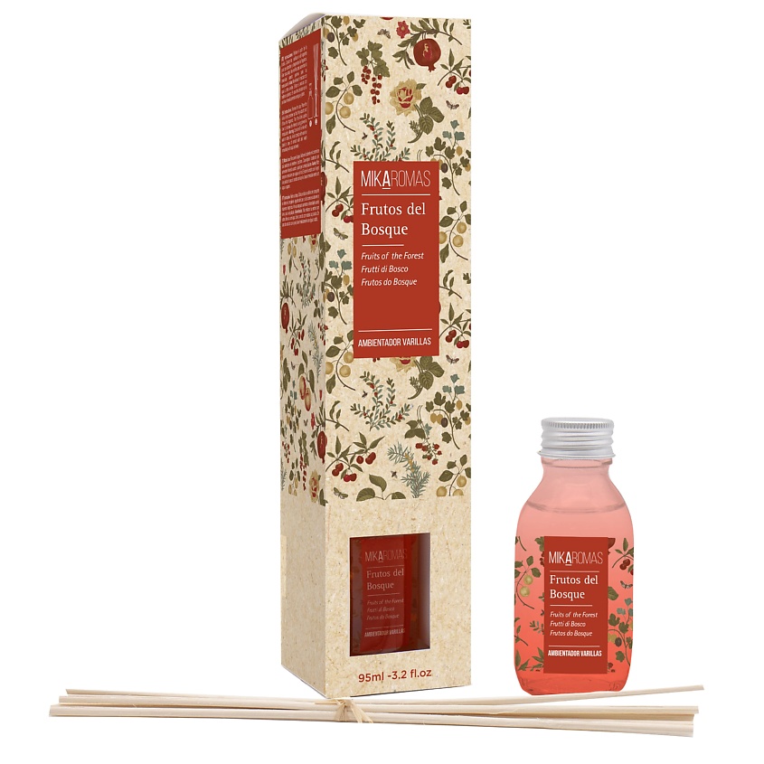 Изображение товара MIKAROMAS Ароматизатор воздуха с палочками Красные фрукты, 95 мл