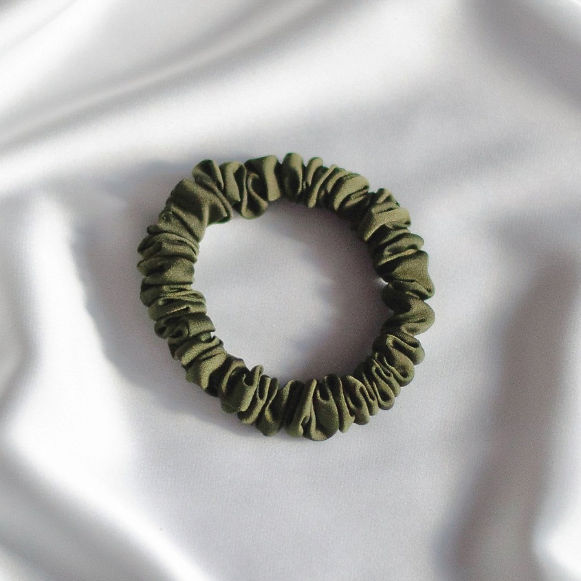 Изображение товара Резинка для волос из искусственного шёлка 8 HORAS OF SILK узкая Olive