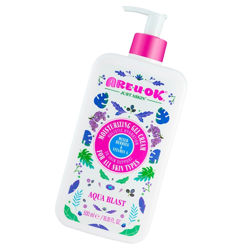 Изображение товара ARE U OK Увлажняющий крем гель ягодный микс и витамин А, 500 мл