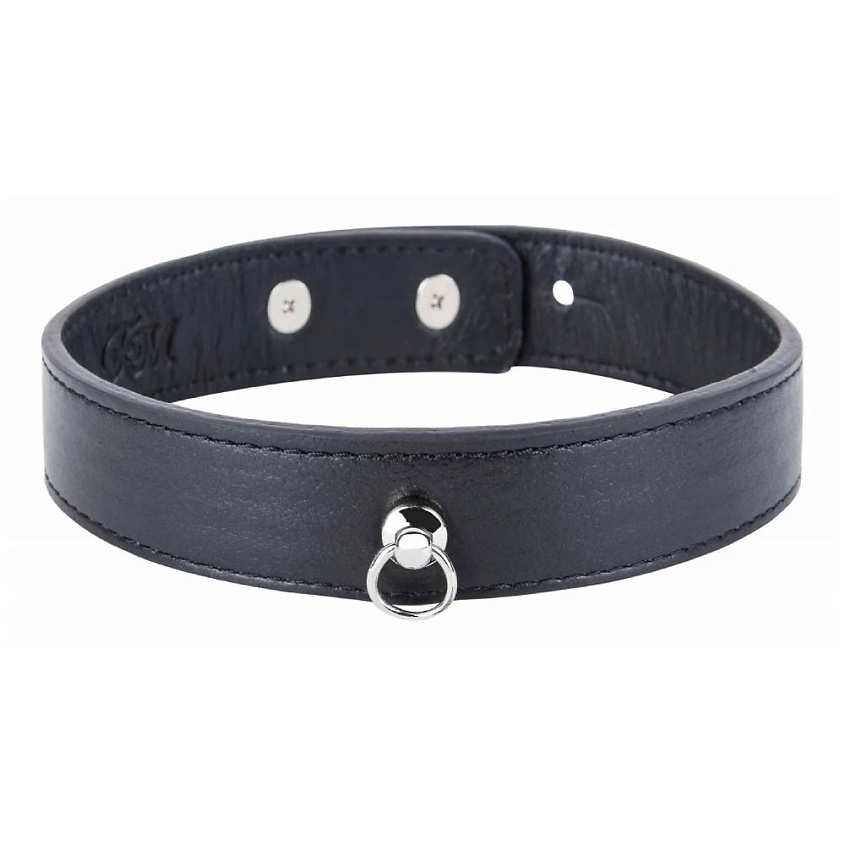Изображение товара Стильный женский чокер из натуральной кожи с регулировкой и украшением