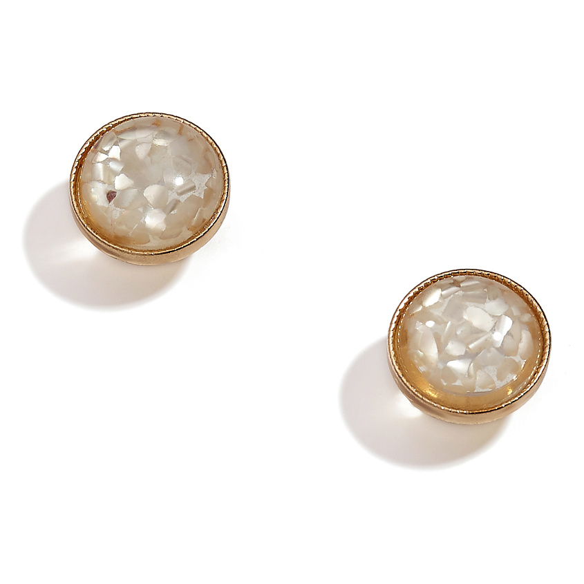 Изображение товара Серьги-гвоздики Лунный свет NOTHING BUT LOVE гипоаллергенные легкие украшения