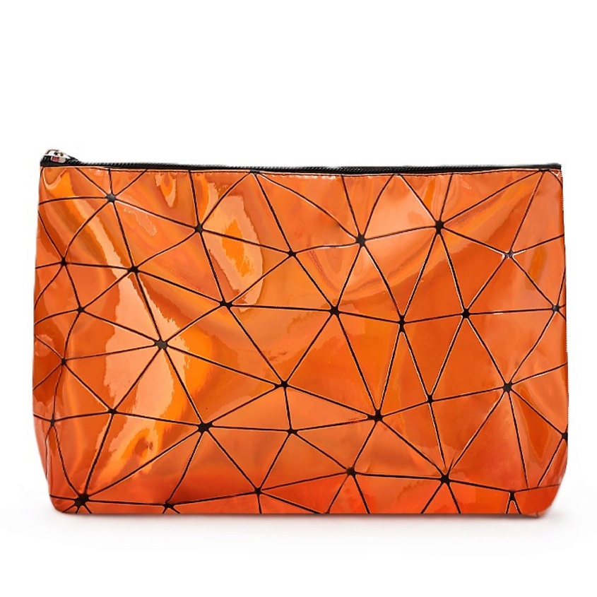 Изображение товара KOSMOSHTUCHKI Косметичка НЕОН Трапеция большая Стекло битое большое, Оранжевый