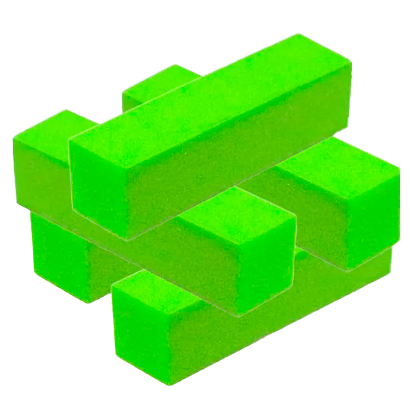 Изображение товара GET THE REASON LAKBERRY Баф для шлифовки ногтей, 5 шт, цвет: зеленый