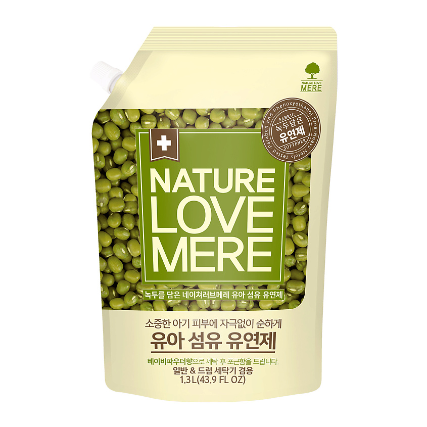 Изображение товара NATURE LOVE MERE Смягчитель-кондиционер для белья Mung Bean (наполнитель), 1300 мл