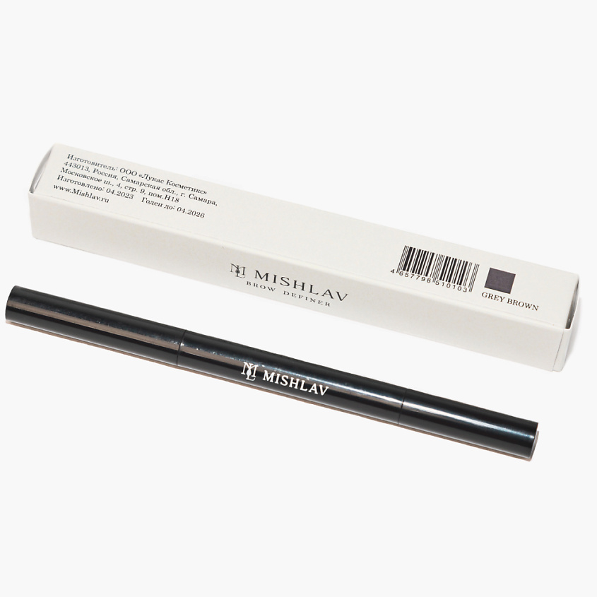 Изображение товара Карандаш для бровей MishLav водостойкий треугольный для естественного и яркого макияжа