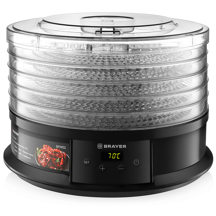 Изображение товара BRAYER Сушилка для продуктов BR1902, Черный