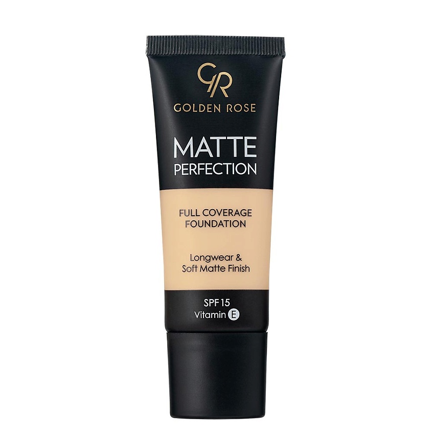 Изображение товара GOLDEN ROSE Тональный крем Matte Perfection Full Coverage FOUNDATION, NATURAL 1
