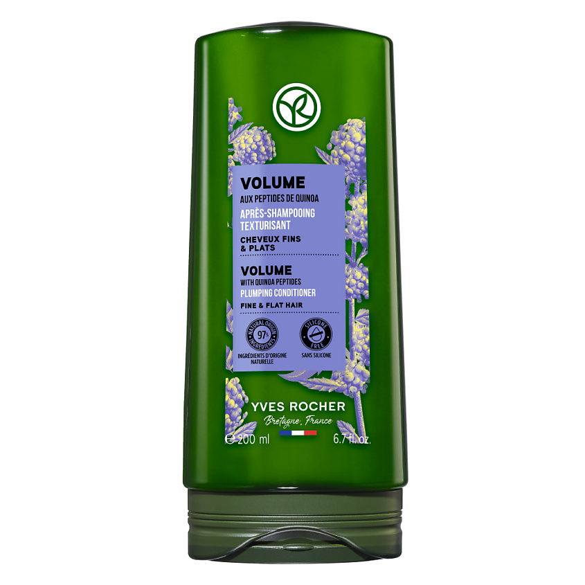 Изображение товара YVES ROCHER Кондиционер объем с пептидами киноа – для тонких и лишенных объема волос, 200 мл