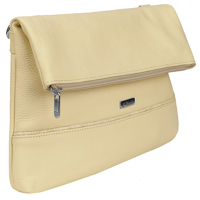 Изображение товара L'UCCELLO Сумка женская из натуральной кожи, Синий; размер: 32x20x5