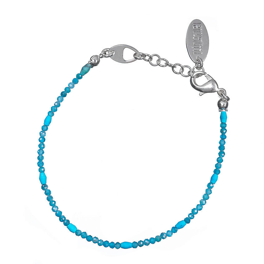 Изображение товара Браслет LANZEROTTI Atlantide с апатитом и бирюзой 20 см женский голубой