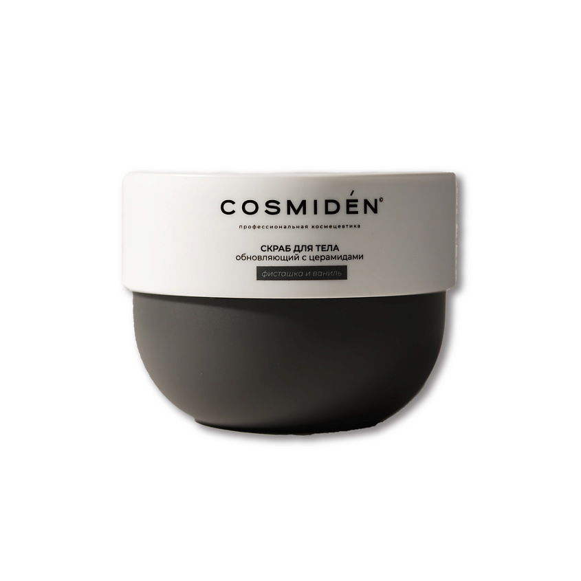 Изображение товара COSMIDEN Скраб для тела обновляющий с церамидами фисташка и ваниль, 250 мл