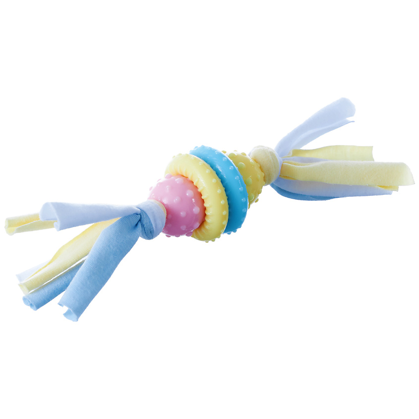 Изображение товара ZOO ONE Игрушка для маленьких пород собак и щенков "Мяч с кольцами TRP", 21 см