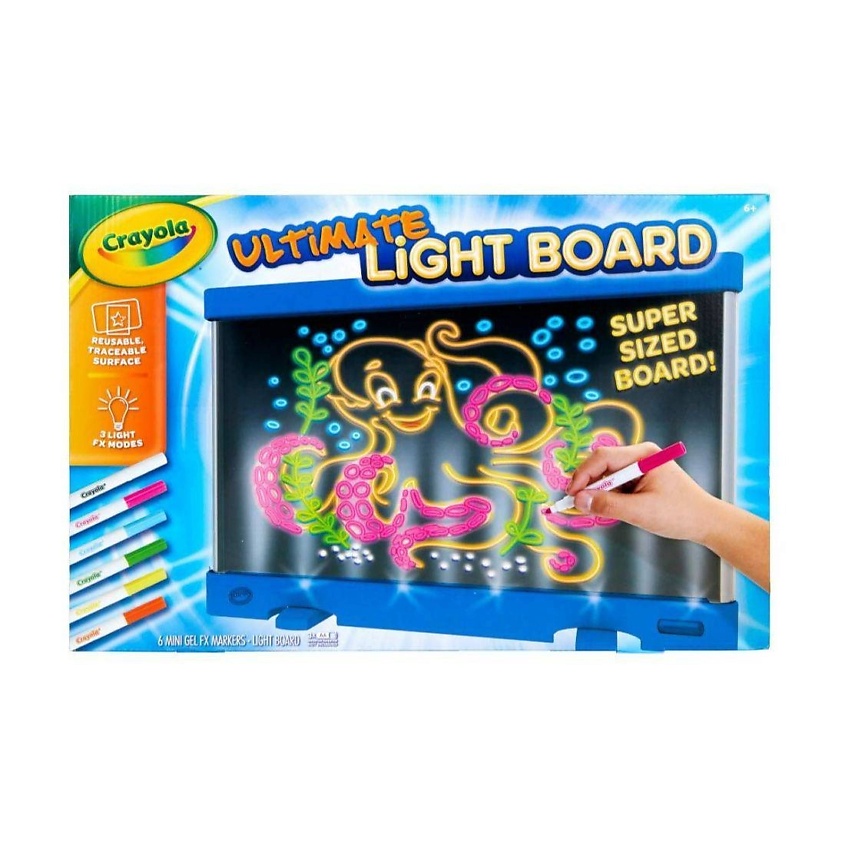 Изображение товара CRAYOLA Светодиодная доска для рисования Led Deluxe + Мини-маркеры