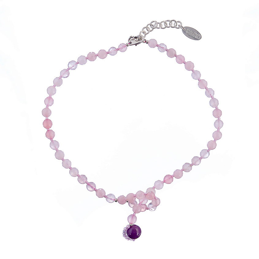 Изображение товара LANZEROTTI Колье, Monroe, розовый кварц, фосфосидерит, кристаллы, LZ-23.07-300