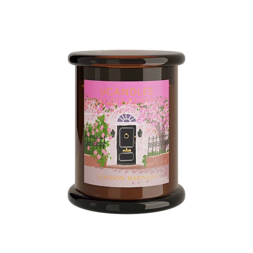 Изображение товара Ароматическая свеча UCANDLES TORONTO London Manners 295 г с ароматами розы и жасмина