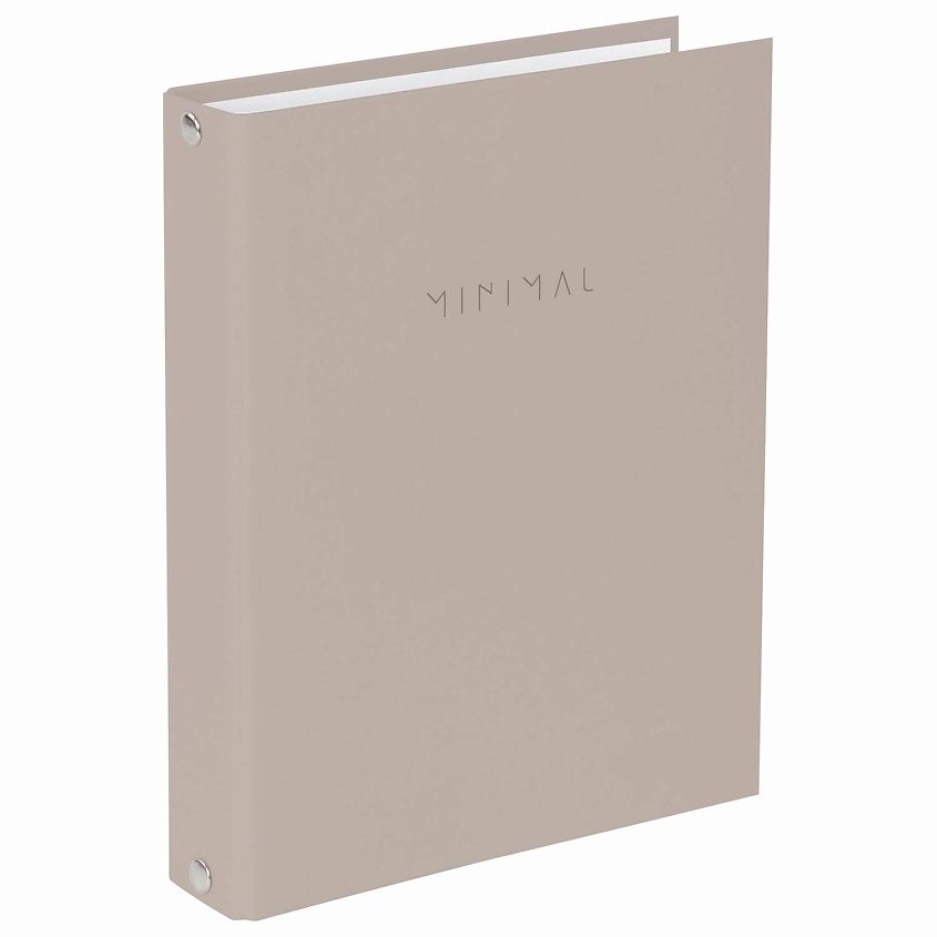 Изображение товара BRAUBERG Тетрадь на кольцах А5 Minimal Бежевый 120 листов