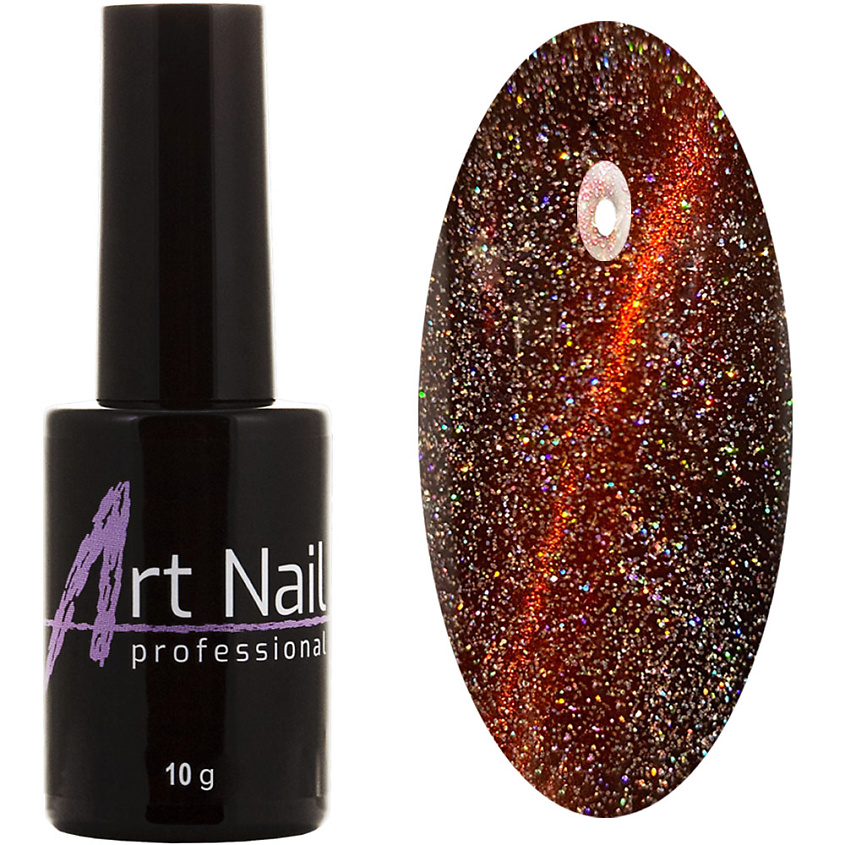 Изображение товара Гель-лак ART NAIL PROFESSIONAL CAT EYE+DISCO, № 13 для профессионального использования