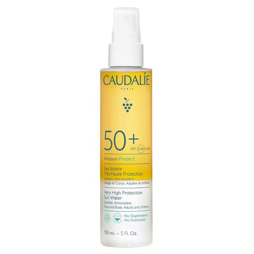Изображение товара CAUDALIE Вода-спрей для лица, тела и волос Солнцезащитная SPF 50+ Vinosun Protect, 150 мл