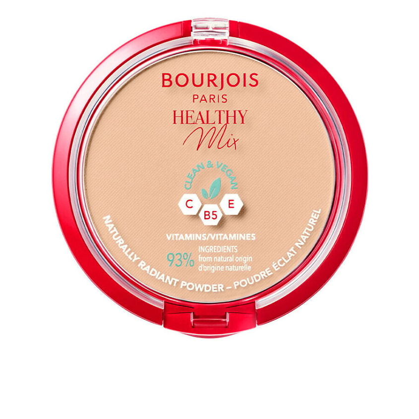 Изображение товара BOURJOIS Компактная пудра Healthy Mix Clean & Vegan, Nº 04-golden-beige