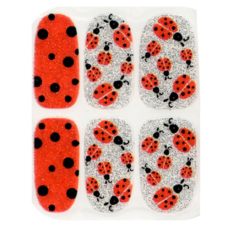 Изображение товара IRISK Пленки для ногтей для экспресс-маникюра на клеевой основе Effect Nails, 1 уп, 12 наклеек