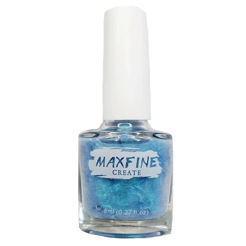 Изображение товара MAXFINE Лак для ногтей быстросохнущий жемчужно-голубой
