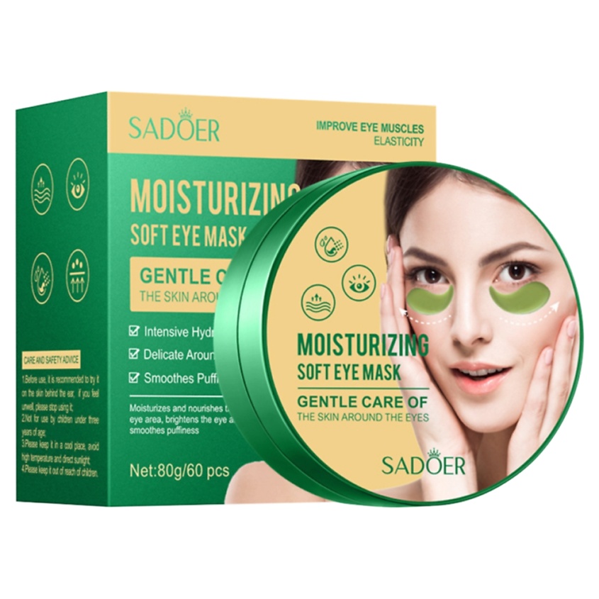 Изображение товара SADOER Патчи для области вокруг глаз увлажняющие и подтягивающие, 60 шт