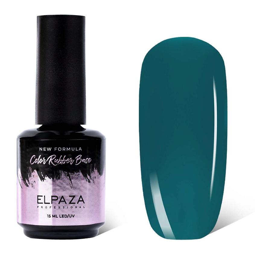 Изображение товара База каучуковая Cover Rubber Base Natural 15 мл для гель-лаков бирюзовая