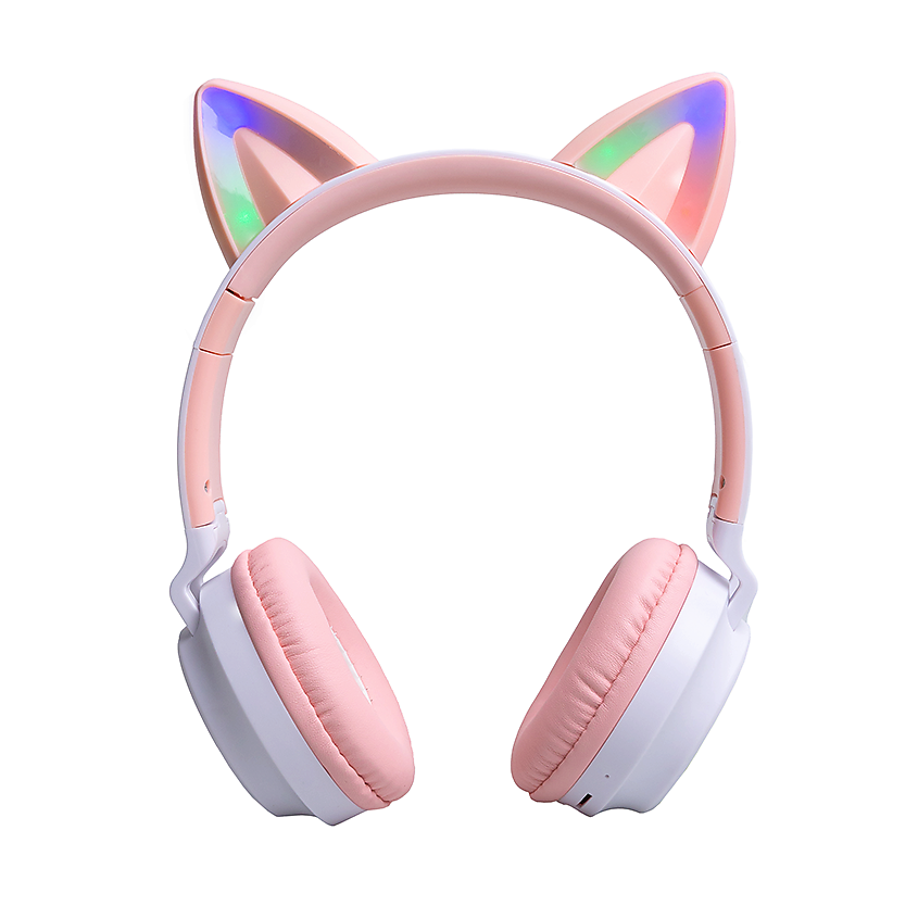 Изображение товара Детские беспроводные наушники TELZEN с подсветкой и слотом для карты памяти