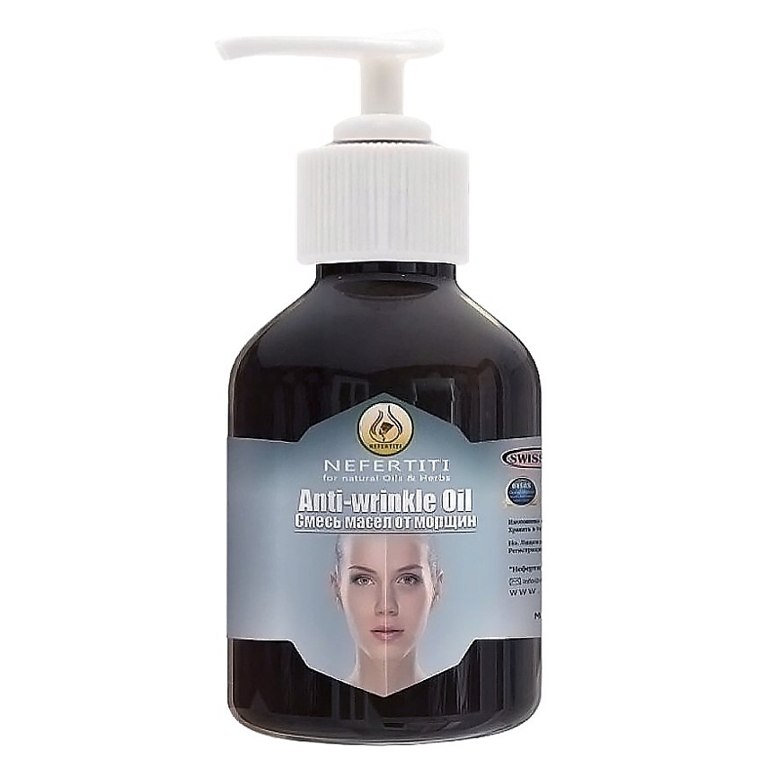 Изображение товара NEFERTITI FOR NATURAL OILS AND HERBS Смесь масел от морщин, 60 мл