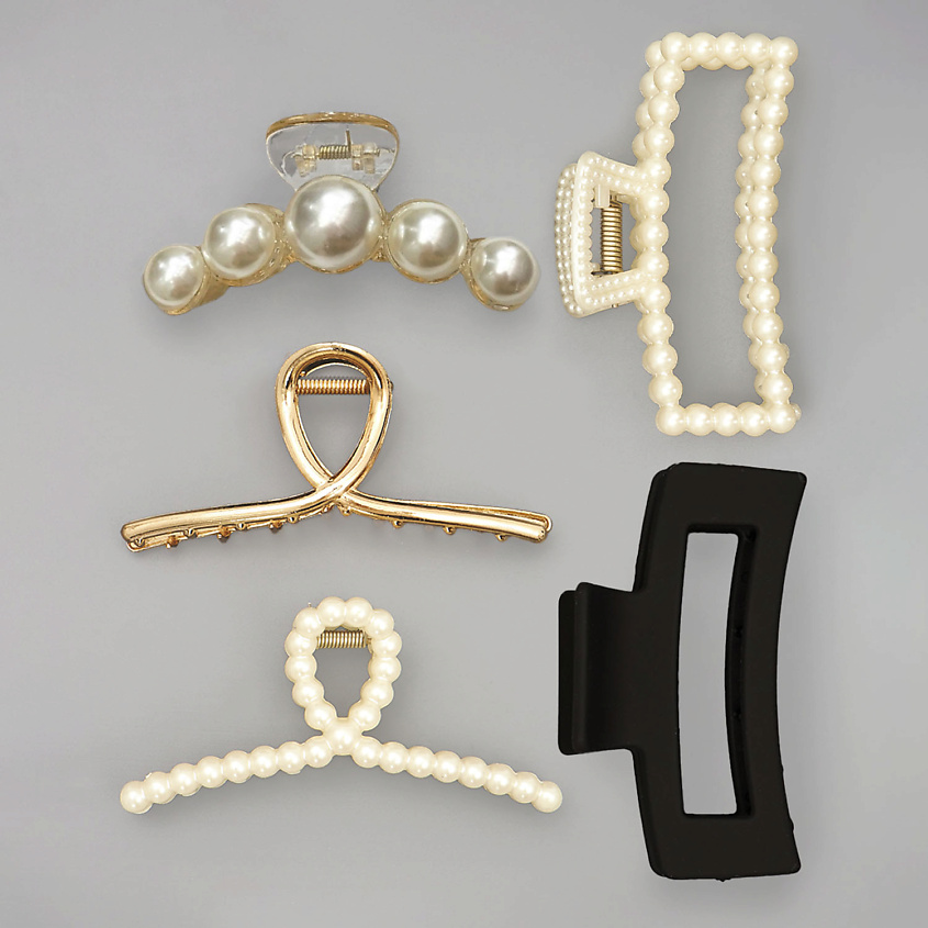 Изображение товара ZIKOLKI STORE Заколки-крабики для волос подарочный набор крабов, 5 шт